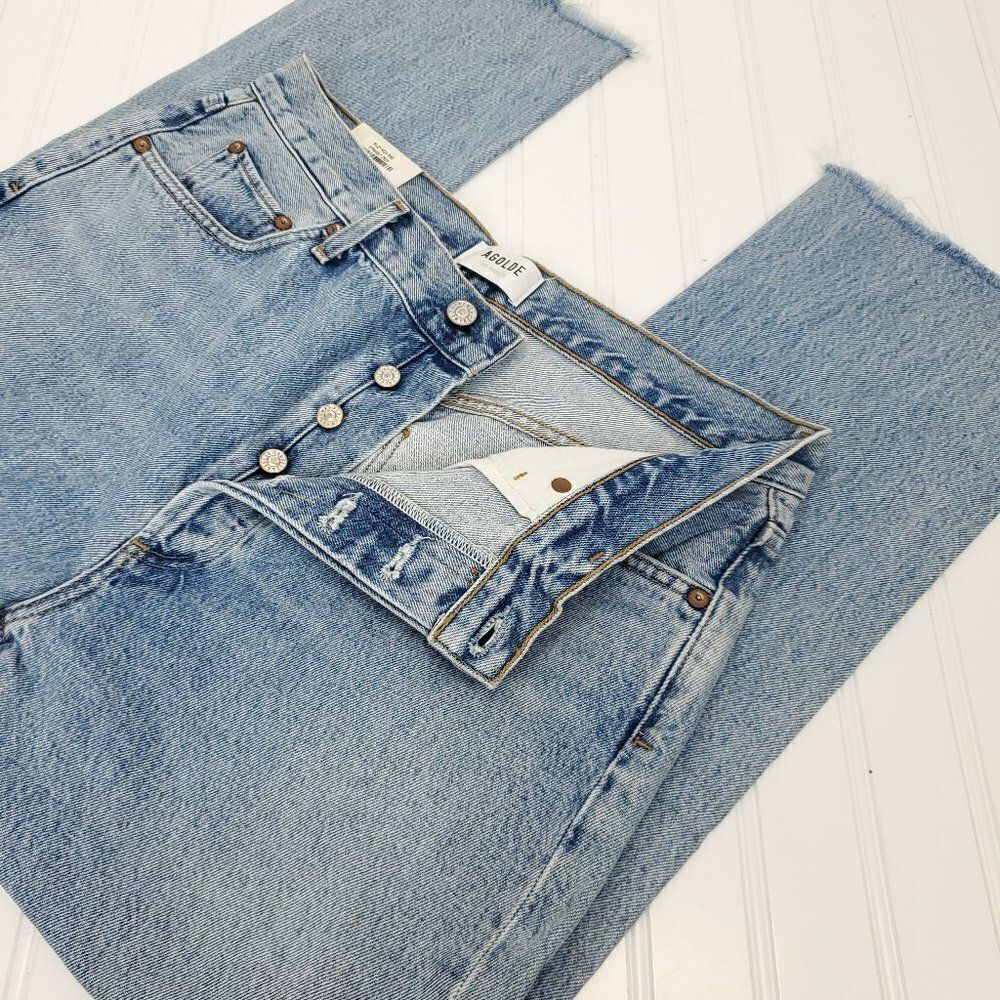 AGOLDE Riley High Rise Straight Crop Jeans - Picture 10 of 15